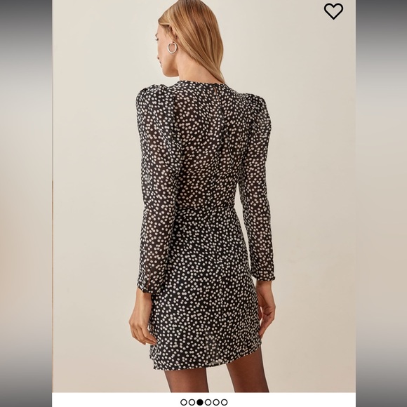 EUC Reformation Petites Juni Dress in Pearls - Picture 3 of 5